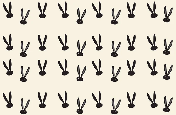 Easter Bunny pattern. Vector illustration. Fashion, textile. Rabbit Print. Spring Holiday background. Rabbit ears Abstract background. Vintage. Textile, Fashion, Trendy design. — Stock Vector