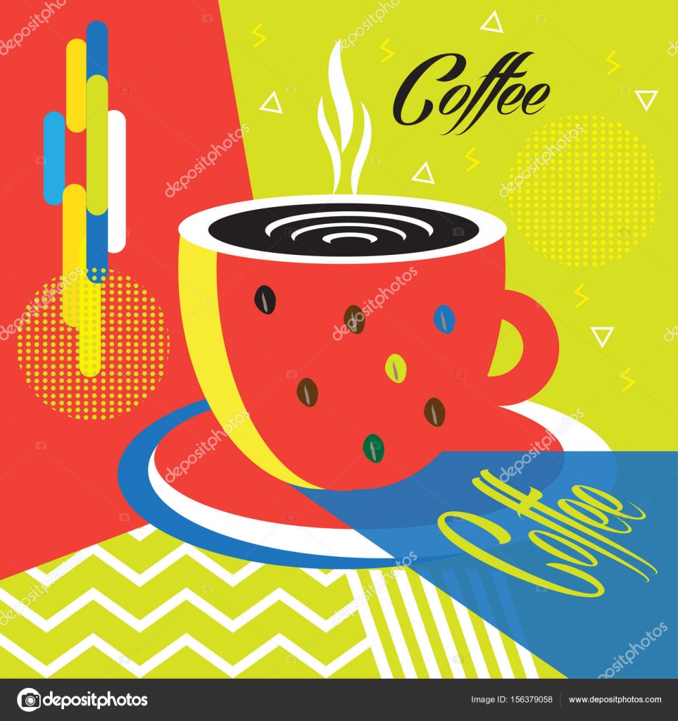 coffee cup logo poster