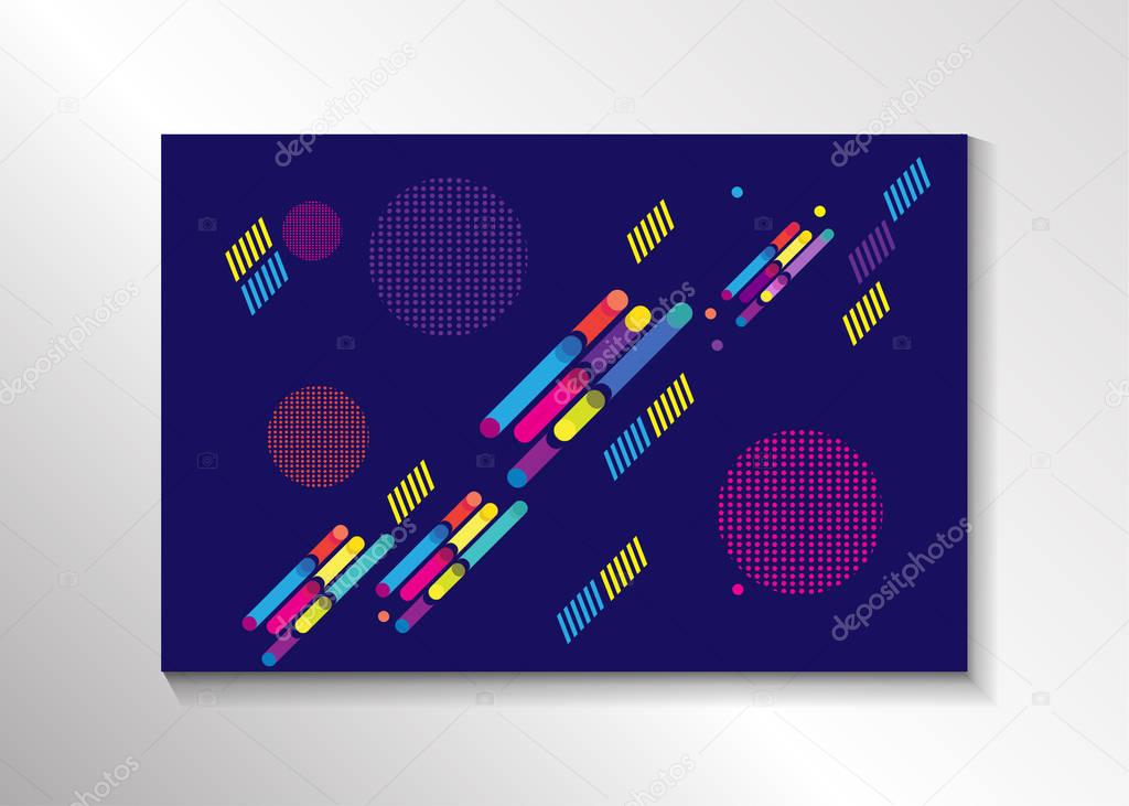 Abstract minimal design background. Concept Design for business brochure layout, modern cover, annual report, poster, futuristic banner with geometric dynamic shapes, lines, transparent texture. Trendy lines and circles wallpaper modern dynamic decor