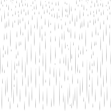 Yağmur desen. Yağmurlu bir gün. Yağmurlu arka plan, yağmurlu bir gün, yağmur damlaları, yağmur düşen poster, su damla afiş, beyaz üzerine dinamik siyah çizgiler. Sonbahar sezonu duvar kağıdı, sonbahar yağmurlu doku illüstrasyon. Yağmur tasarlamak vektör. Kumaş, baskı, Web