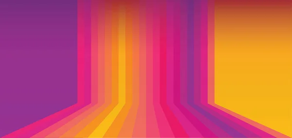 Αφηρημένη web banner πολύχρωμα, με οπαδούς εικονίδια, κοινωνική media λογότυπο οπαδός ταπετσαρία. Δυναμική προοπτική σχήματα ντεγκραντέ ηλιοβασίλεμα χρώμα φόντου. Μοντέρνος σχεδιασμός. Εικονογράφηση διάνυσμα hipster 2018 — Διανυσματικό Αρχείο