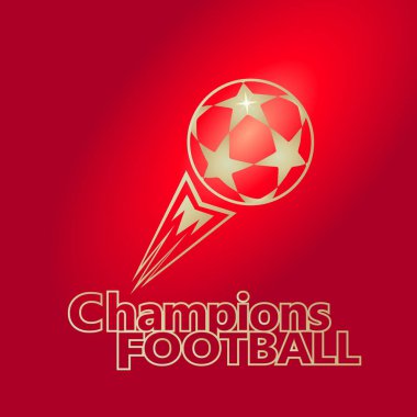 2022 Dünya Kupası Rusya futbolu, 2022 FIFA uluslararası şampiyonluk posteri, broşürü, duvar kağıdı logosu konsepti. Kırmızı soyut sancak vektör şablonu. Futbol topu ikonu, altın ve kırmızı renkli duvar kağıdı. Ödül kupası, gol sembolü EURO Uluslar Ligi Modern 1 'i imzaladı
