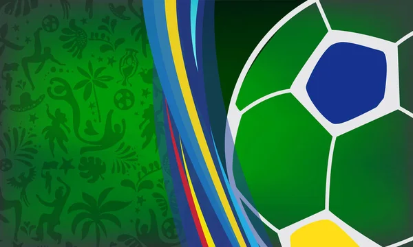 Conmebol Copa Amrica Argentina 2024 Colombia Brazilian Summer Game Soccer — Stock Vector