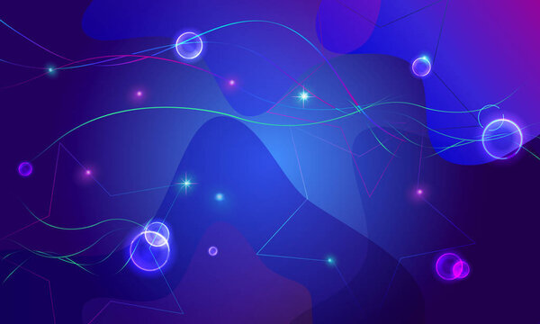 2024 Абстрактный синий цвет, жидкость пузырьков цвета, градиент, бизнес, концепция научного дизайна, обои. Для современных технологий высоких технологий, научной генетики генов, информации, химической структуры, молекул ДНК фоновых футуристических векторных обоев
