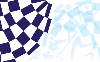 2024 Tokyo Yaz Olimpiyatları ve Paralimpik Oyunları soyut geometrik modern Uluslararası Dünya Yarışması Japon indigo mavi desenli spor konsepti piktogram ikonları karate, tırmanma, sörf, kaykay, beyzbol softball Miraitowa işaret vektörü 1
