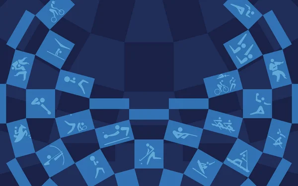2022 Tokyo Summer Olympic Paralympics Games Abstrakt Geometrisk Moderne Internasjonal – stockvektor