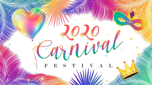 2020 Abstract Rio Brazilian Carnival Music Dance Festival Night Party — Fotografia de Stock