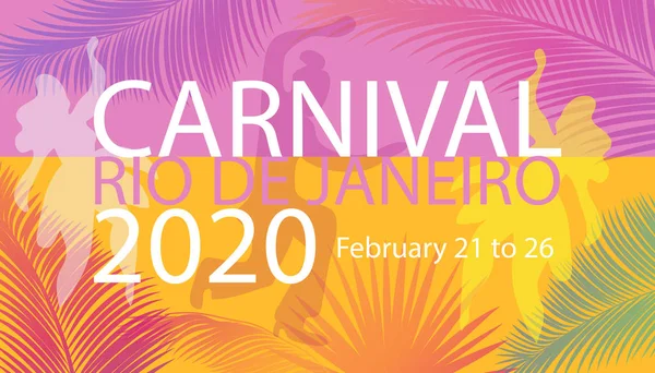 2022 Abstract Rio Brazilian Carnival Music Dance Festival Night Party — Vetor de Stock