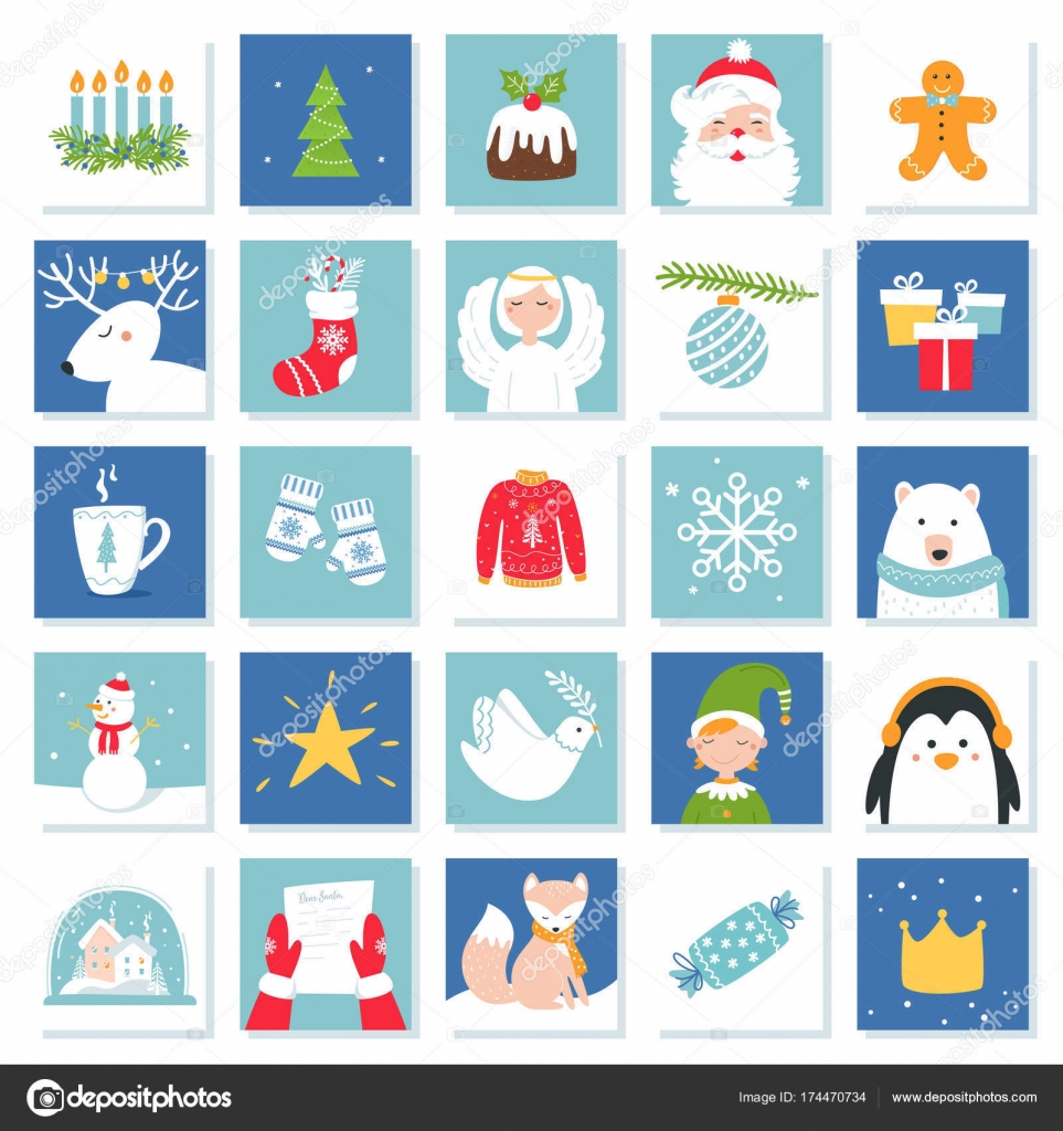 Christmas And New Year Celebration Symbols Advent Calendar Or Bingo Game Cards Vector Set Vector Image By C Vectorbox Vector Stock Christmas And New Year Celebration Symbols Advent Calendar Or Bingo Game Cards Vector Set Vector Image By C Vectorbox Vector Stock