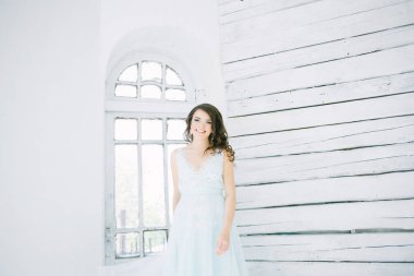 Güzel Sanatlar portre bir vintage bir kız giydir