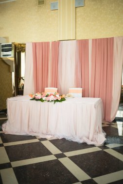 Düğün dekorasyon şeftali renkli