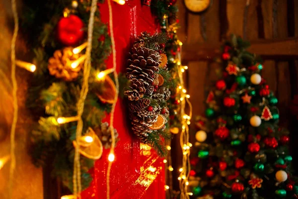 New Year's decoraties en geschenken — Stockfoto