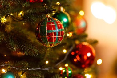Güzel bir Noel içinin ayrıntıları. Metin için yer.