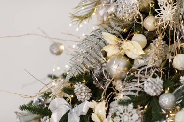 Noel Detayları ve bir Noel içinin nesneleri