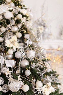 Noel Detayları ve bir Noel içinin nesneleri