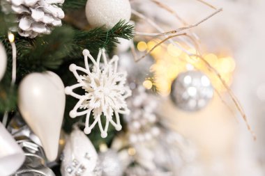 Noel Detayları ve bir Noel içinin nesneleri