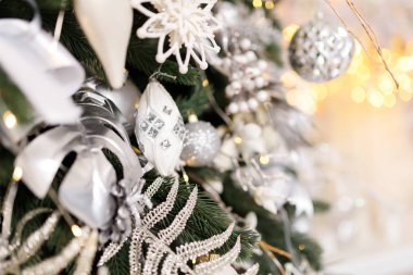 Noel Detayları ve bir Noel içinin nesneleri