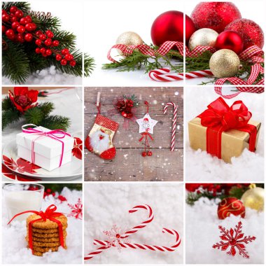 Noel süslemeleri kolaj