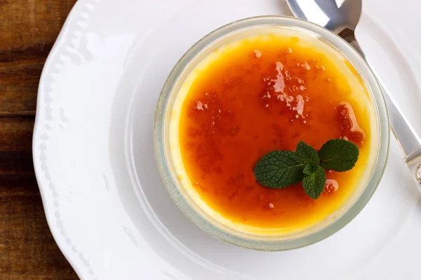 Franse crème brulee — Stockfoto