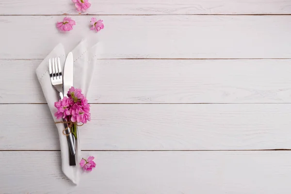 Spring or summer table setting — Stock Photo, Image