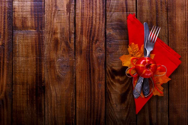 Autumn table setting — Stock Photo, Image