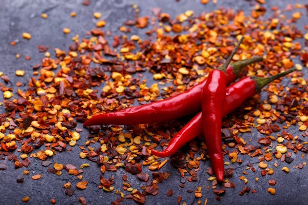 Chili peppers and flakes