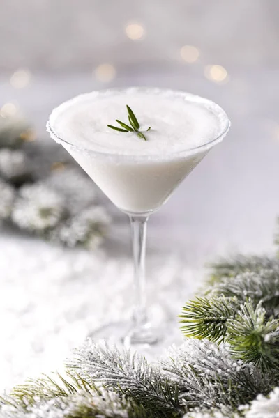Cocktail leitoso de inverno — Fotografia de Stock