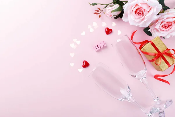 Романтическая открытка ко Дню Святого Валентина — стоковое фото
