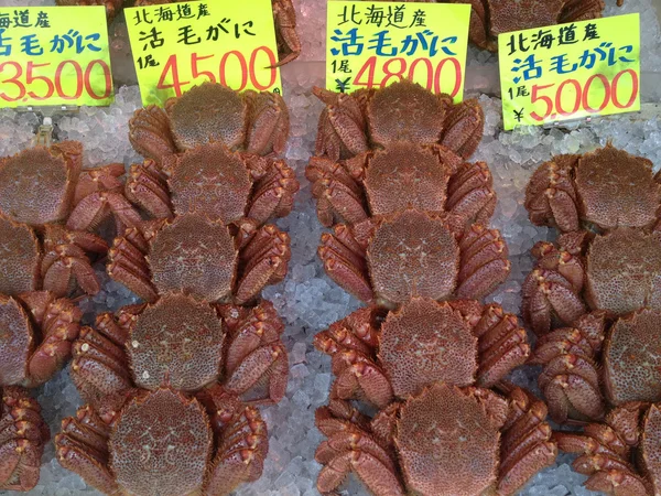 Hakodate Hokkaido Japan May 2013 Crab Seafood Hakodate Morning Market — Stock Photo, Image