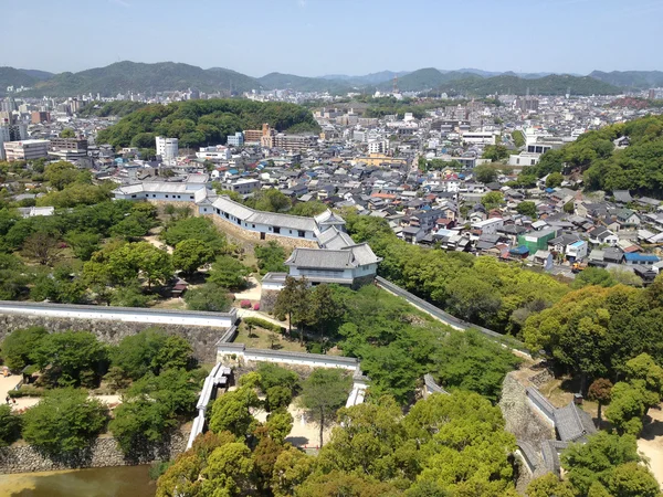 Horní Pohled Prefekturu Hyogo Hradu Himeji Japonsko — Stock fotografie