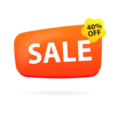 Yüzde kırk teklif işaretiyle indirim.