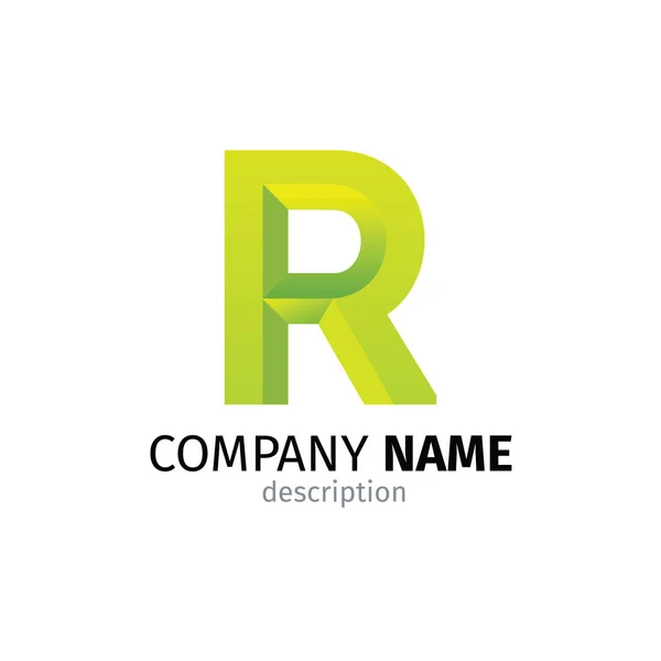 Letter R logo pictogram ontwerp template elementen — Stockvector