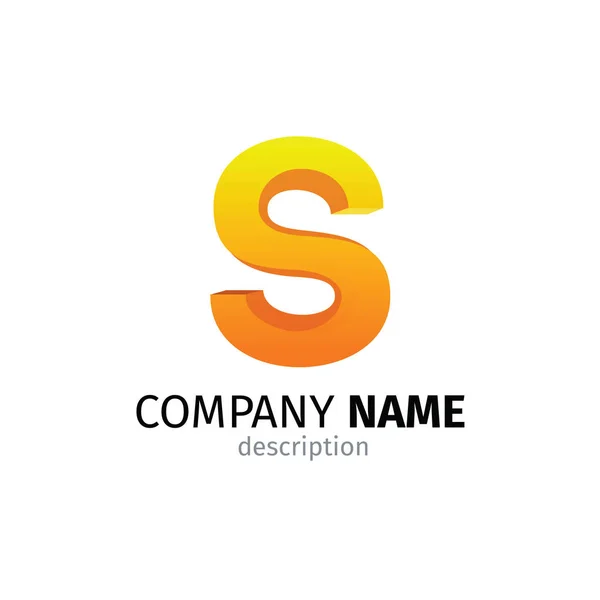 Bokstav S logotyp ikon designmall element — Stock vektor
