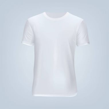 Boş t-shirt şablonunun vektör çizimi