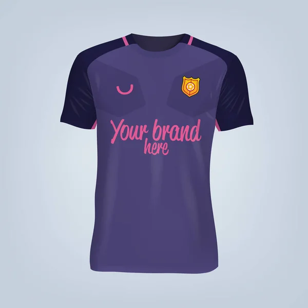 Ilustración vectorial de plantilla camiseta de fútbol Ilustración de stock