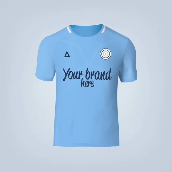 Ilustración vectorial de plantilla camiseta de fútbol — Vector de stock