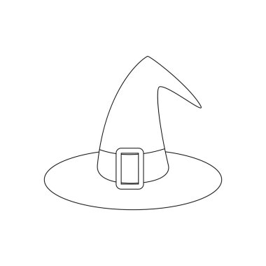 Cadı hat illüstrasyon