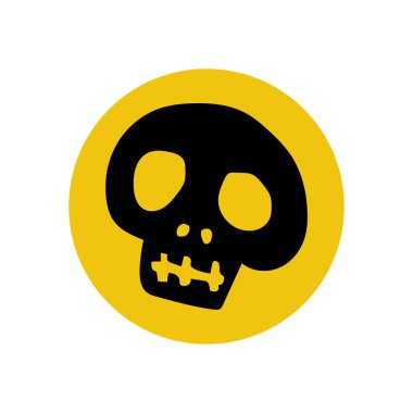 Kafatası illüstrasyon siluet