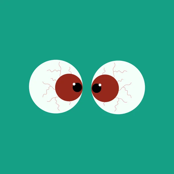 Zombie ochi ilustrare — Vector de stoc