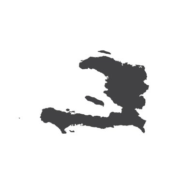 Harita siluet Haiti Cumhuriyeti