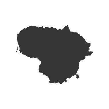 Litvanya Cumhuriyeti harita siluet