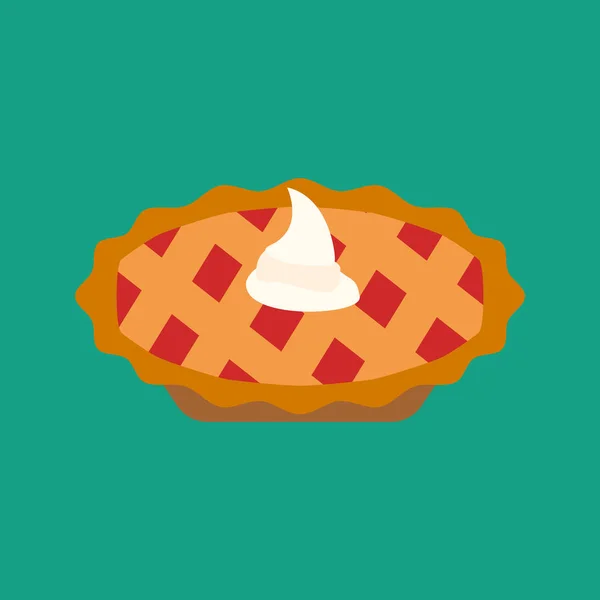 Illustratie van kersen taart — Stockvector