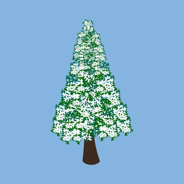 Noel ağacı illüstrasyon — Stok Vektör