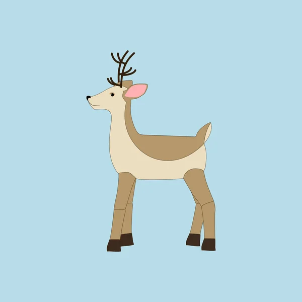 Deer vector illustration — Stock Vector
