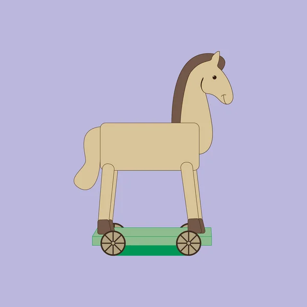 Винтажный качающийся конь — стоковый вектор
