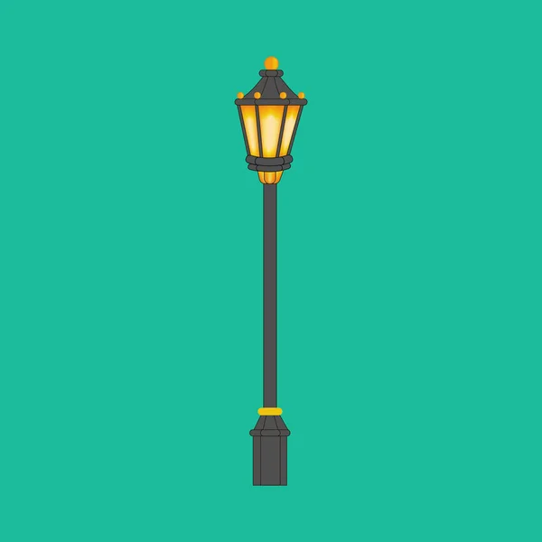 Illustration de lampadaire — Image vectorielle
