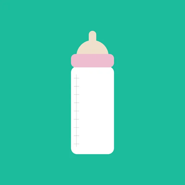 婴儿奶瓶与营养 — 图库矢量图片