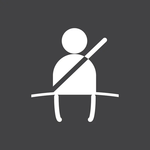 Icône ceinture de sécurité — Image vectorielle