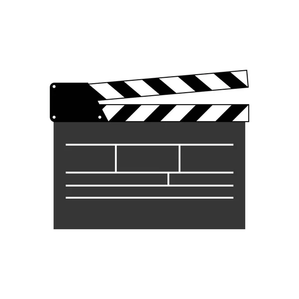 Película clapper ilustración — Vector de stock