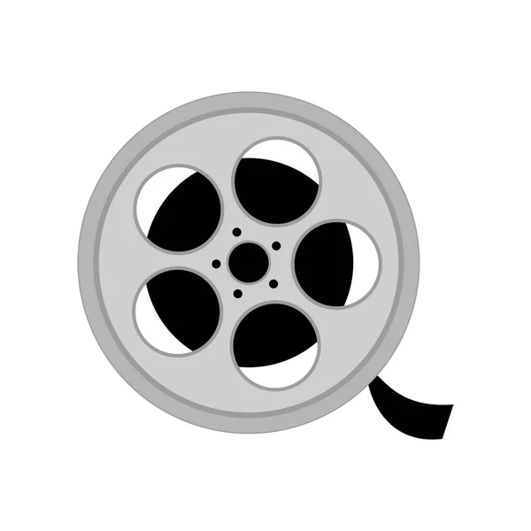 Carrete con película — Vector de stock